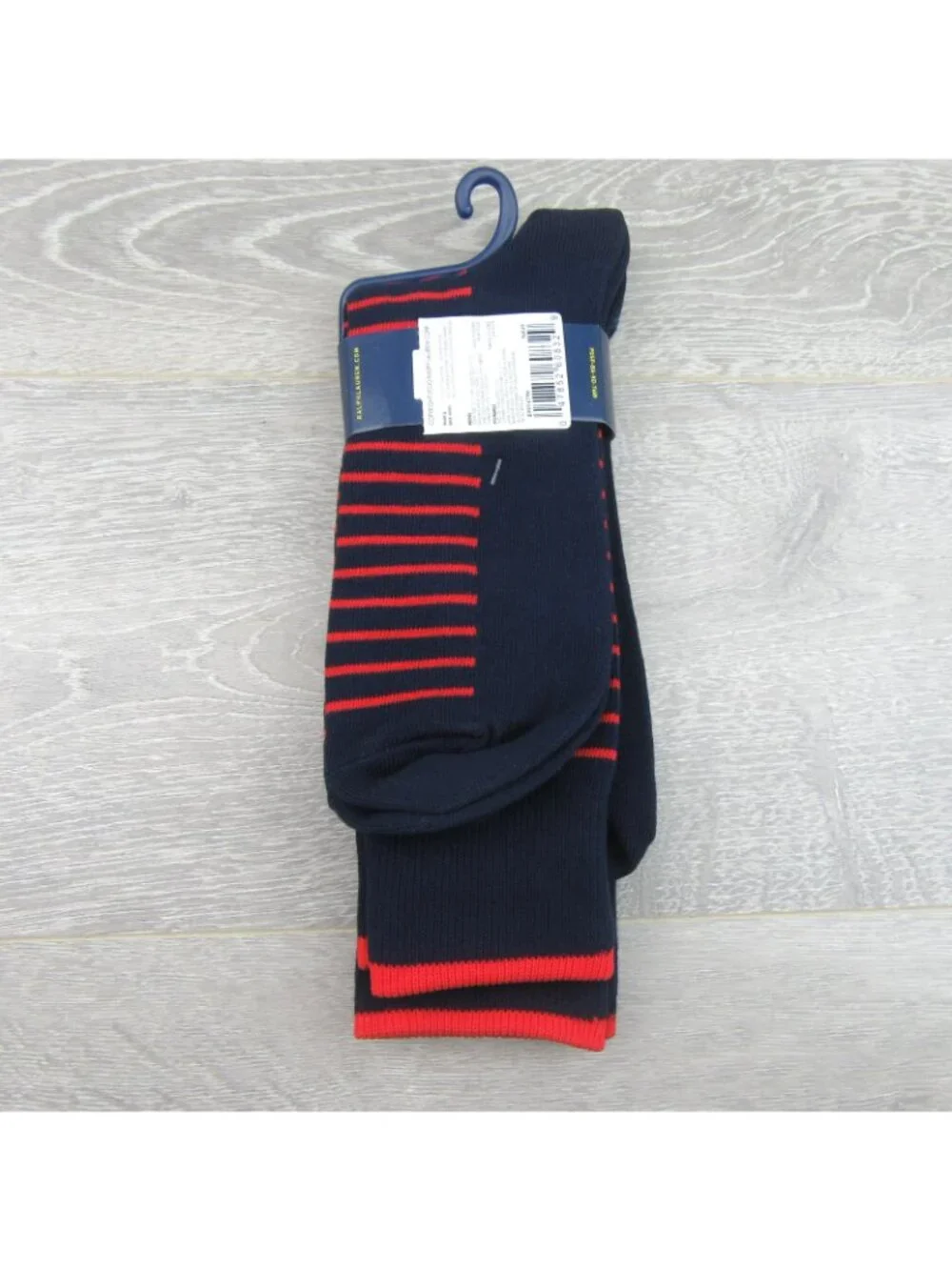 Polo Ralph Lauren Striped USA Flag Socks Men's Size 6-12.5 (2 PAIRS) NEW